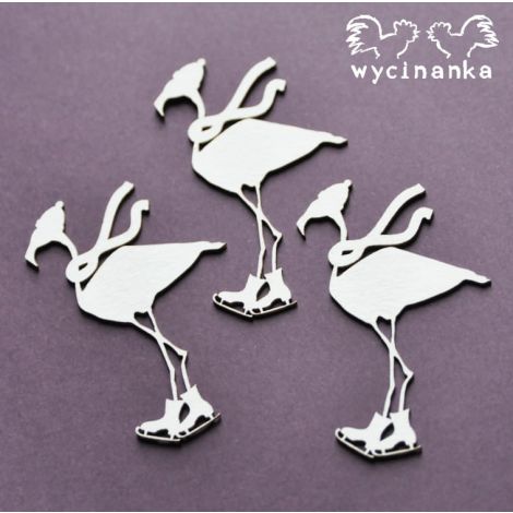 Tekturka Wycinanka Aloha! - Zimowe Flamingi, 3szt